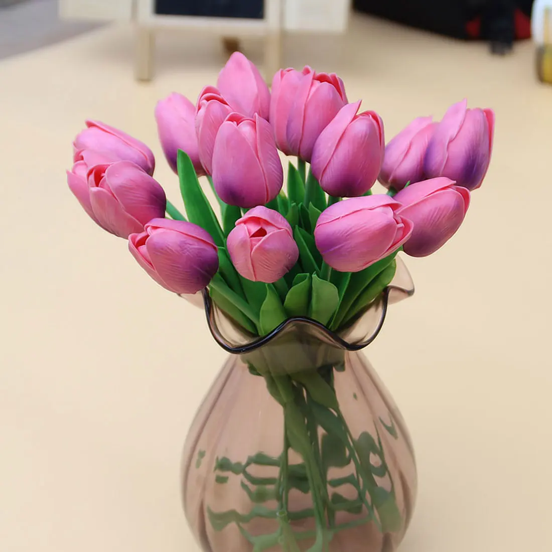 Тюльпан Цветок 10 шт./лот ПУ мини цветок тюльпана в реальном Touch букет цветов искусственные шелковые цветы для свадьбы дома вечерние Свадебные украшения