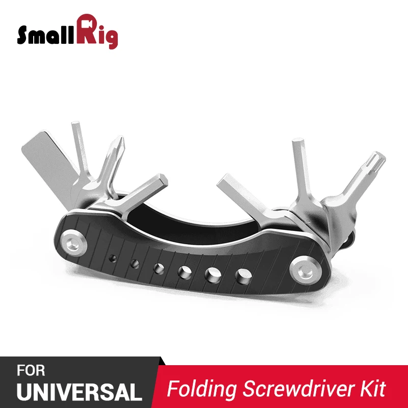 

SmallRig Folding Screwdriver Kit Blade DSLR Camera Rig Pocket-Sized Multitool AAK2363