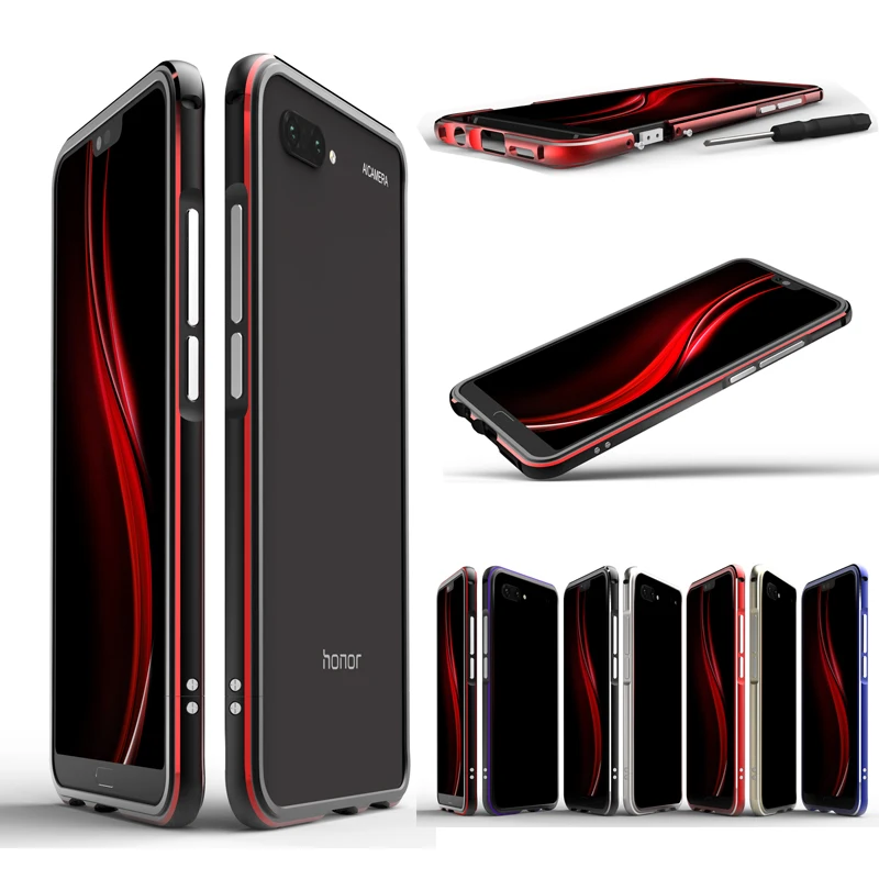 

Luxury Shockproof Bumper Case for Huawei Honor 10 Lite Aluminum Metal Frame For Huawei Honor 10 Lite Phone Cases Capa