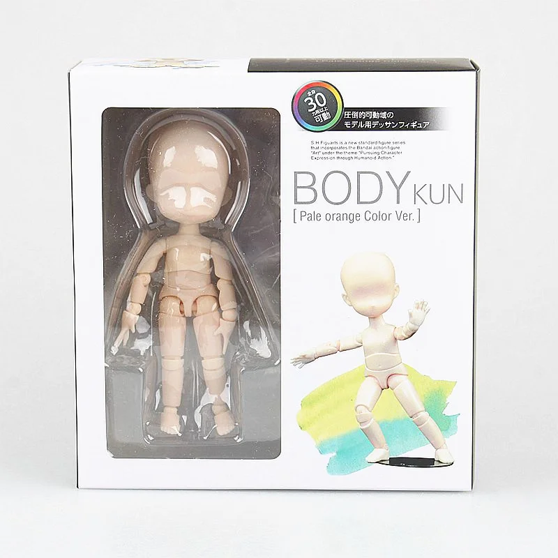 15 см многожильные подвижные фигурки SHFiguarts BODY KUN/BODY CHAN серый/оранжевый цвет Ver ПВХ фигурка Коллекционная модель игрушки