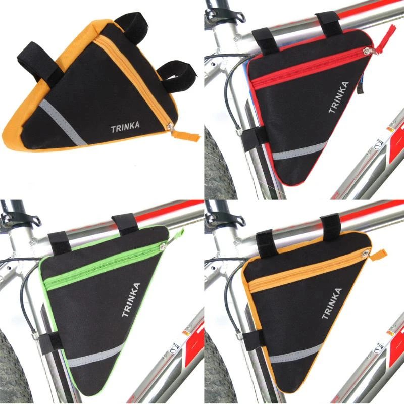 Waterproof Bicycle Front Triangle Bag Mountain Road Bike Tube Frame Tools Pouch