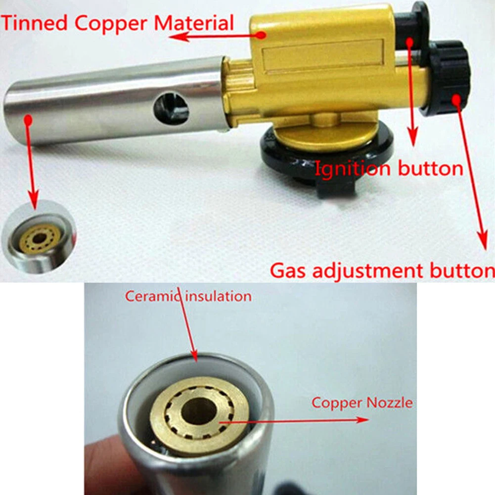 Пламенная Зажигалка для барбекю для кемпинга Сварка Авто бутан зажигание горелки газовая горелка для барбекю инструменты для использования