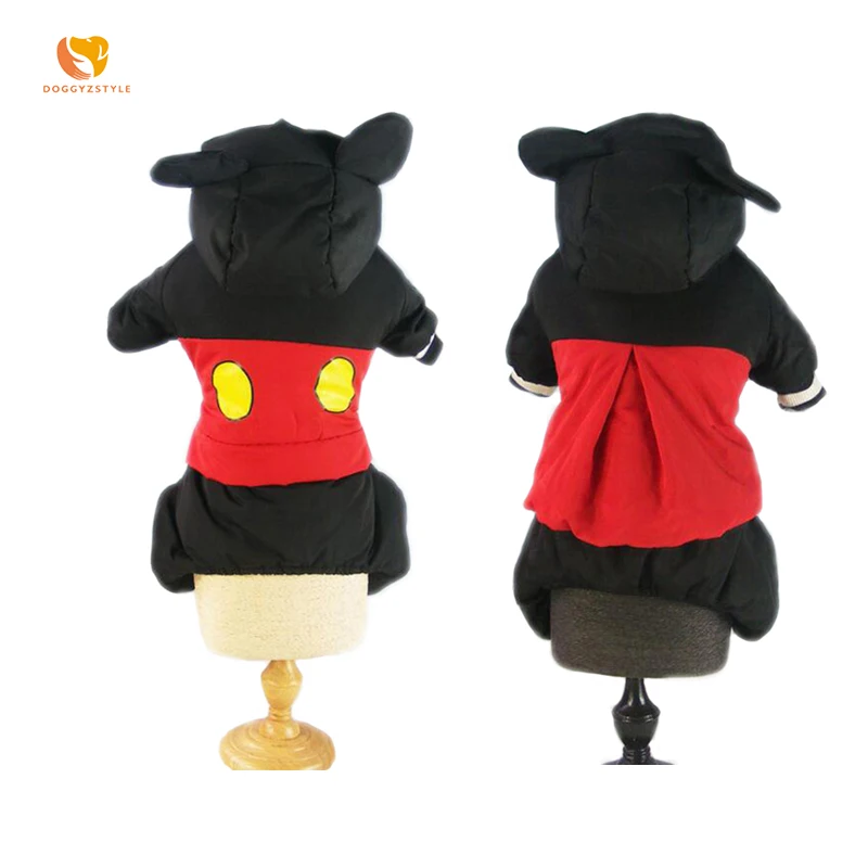 Dog Dot Jumpsuit Pet Dogs Four-leg Clothes Autumn Winter Cat Hooded Costume Husky Labrador Clothing S M L XL XXL DOGGYZSTYLE | Дом и сад
