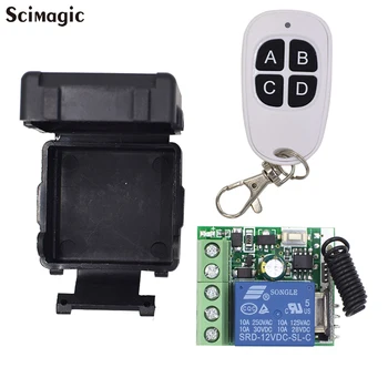 

DC12V 10A Relay 1 CH Wireless RF Remote Control Switch Transmitter with Receiver 433mhz remote control