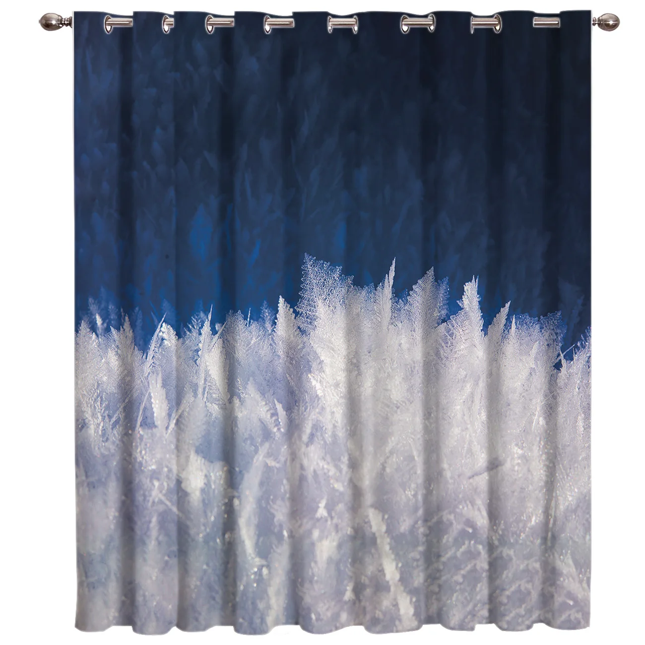 Winter Ice Flower Bedroom Decor Kids Window Treatment Ideas