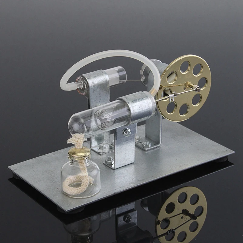 Hot Air Stirling Engine Model Electric Generator Motor Physics Steam Power Toy