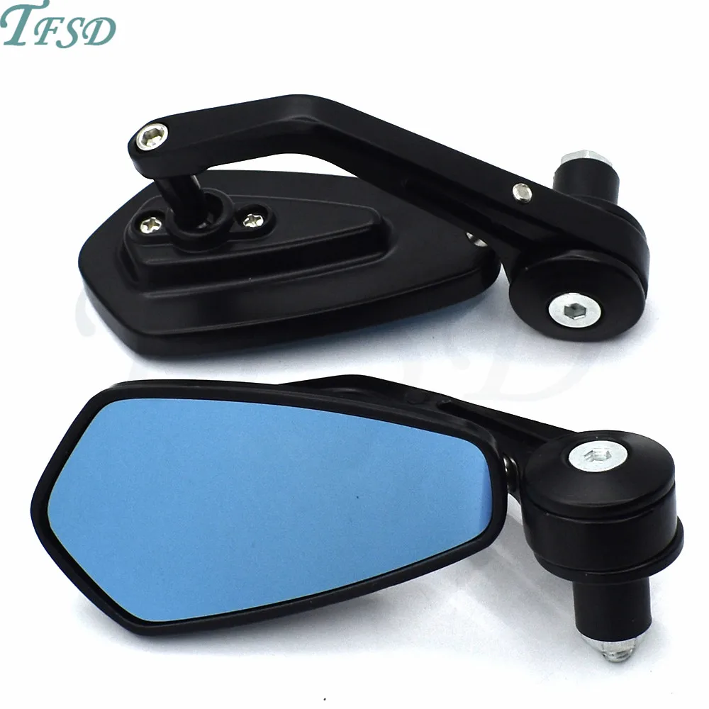 cheap Motorcycle Bike Cruiser Chopper ATV Aluminum 7 8 #039; #039; 22mm Bar End motorbike moto Motocross Side Rear View Mirror For Honda VTX1300