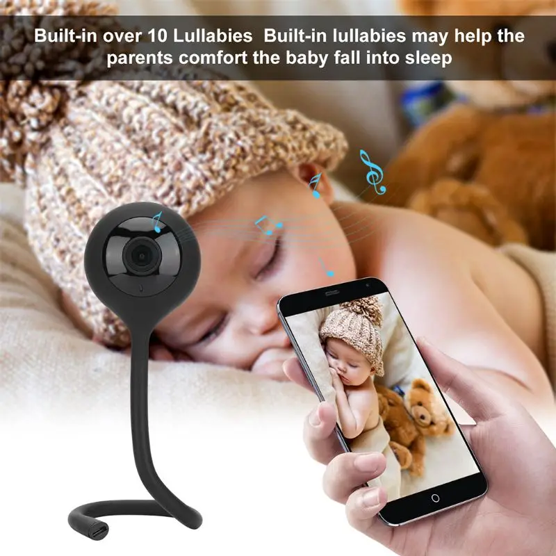 

Baby Video Monitor Camera Two-way Intercom Surveillance Music Player Night Vision WiFi Phone High Tech Toys