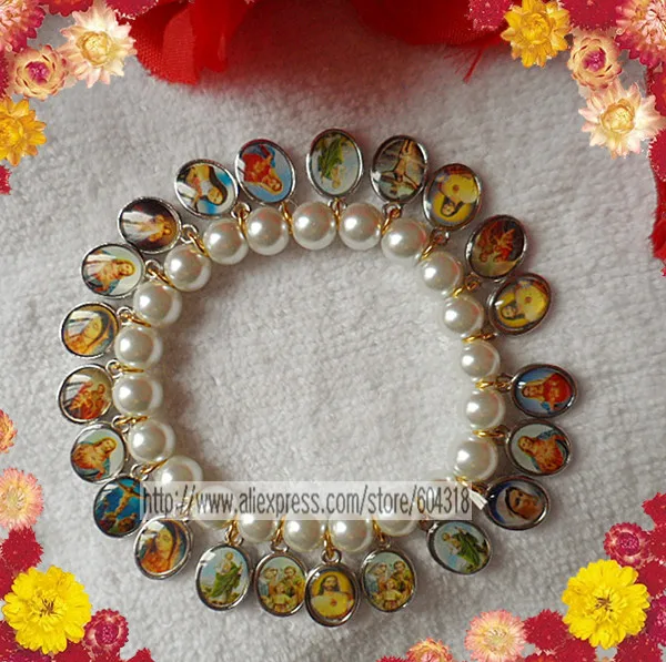 2 шт./упак. 8 мм искусственный браслет из перламутровых бусин, браслет святой, жемчужный браслет специальный