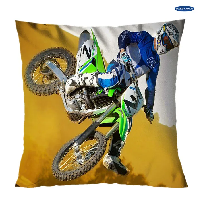 Подушки Фристайл DIRT BIKE Мотокросс пледы Чехол Подушка 14X1" 16X16" 18X1" 20X20" 24X24" - Цвет: As Photo Shows-2