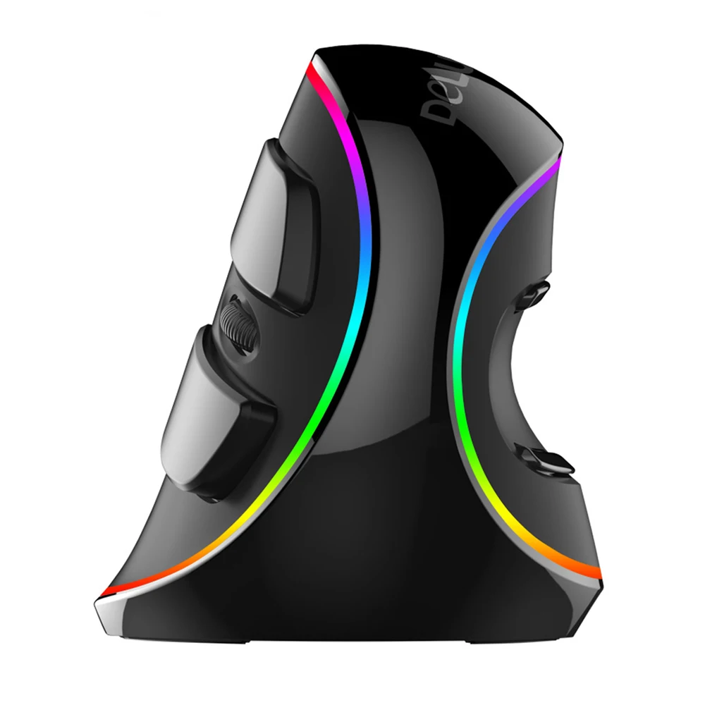 Wired RGB Mouse Ergonomic Optical Vertical Mice 4000DPI Adjustable LED