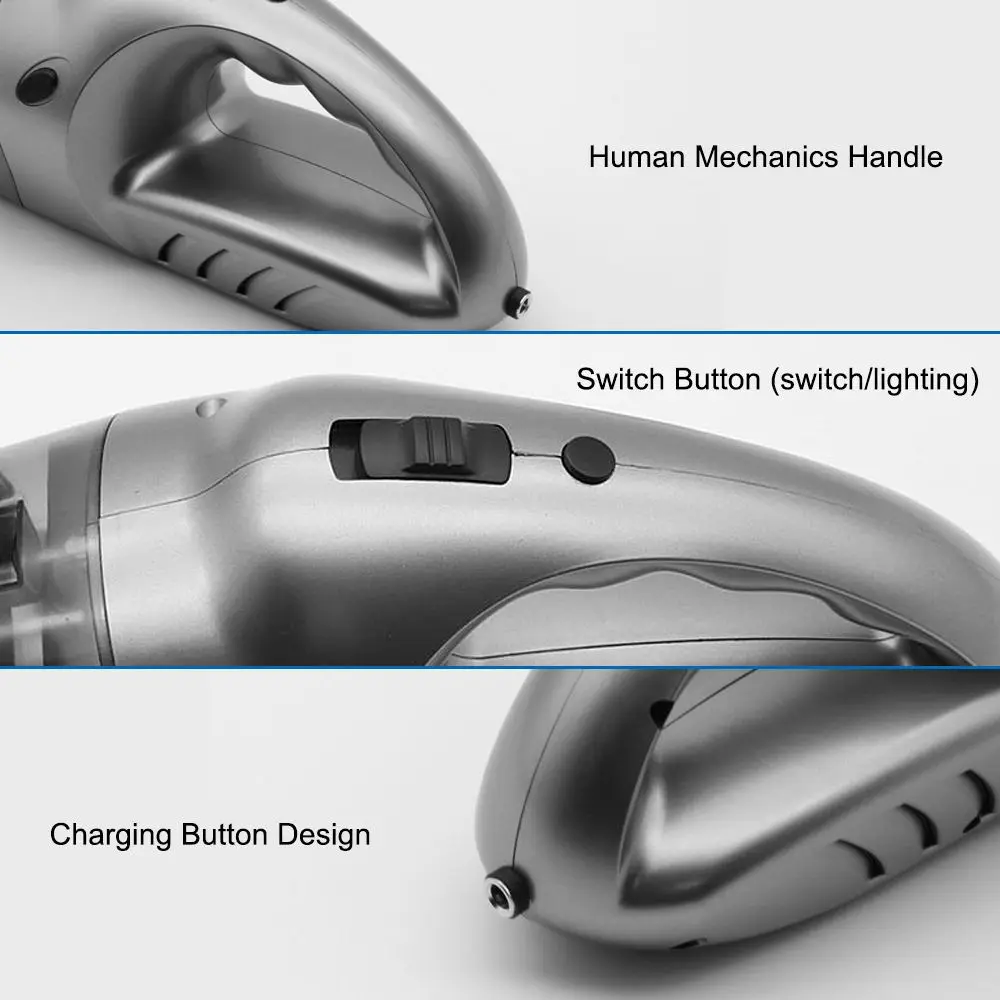 Портативный беспроводной портативный Перезаряжаемый автомобильный пылесос влажный сухой мощный со светодиодный подсветкой для домашних