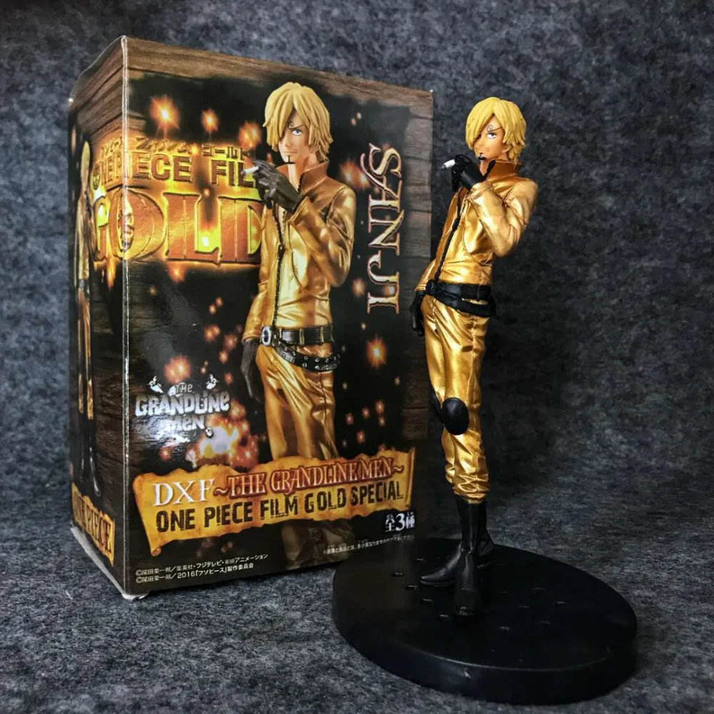 

16cm One piece sanji gold Action Figure PVC New Collection figures toys brinquedos Collection for friend gift