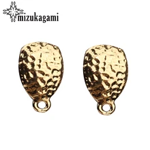 10 шт./лот 17*10 мм цинковый сплав Ретро Золотая слеза, капля воды серьги База Разъемы для DIY серьги ювелирные аксессуары