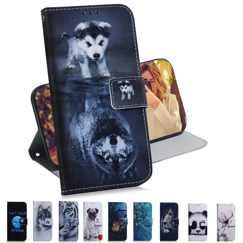 

Wekays Flip Leather Case For Asus ZenFone Max M1 ZB555KL Cases For ZenFone Max M2 ZB633KL Cover Cartoon Owl Wallet Phone Cases