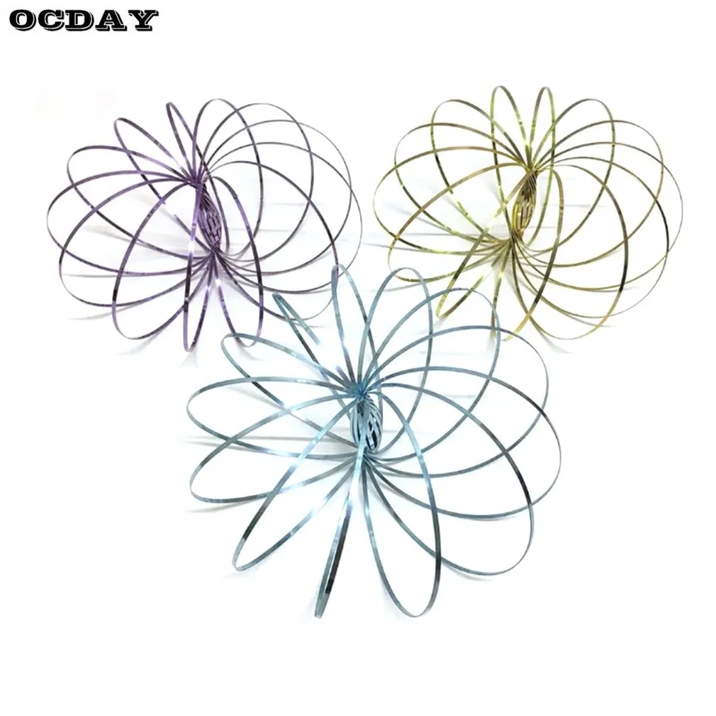 

Torofluxus Flowtoy Amazing Flow Ring Kinetic Spring Spinner Funny Fidget Outdoor Game Intelligent Toy for Kids Anti-stree Gifts