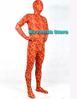 

(MD7154) Custom Luxury Quality Pattern Modal Tights Unisex Zentai Suit Fetish Costume