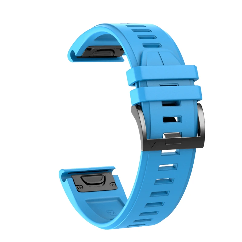 Ремешок для Garmin Fenix 5 5 Plus 22 мм быстросъемный силиконовый ремешок для наручных часов Garmin Instinct Forerunner 945 935 - Цвет ремешка: Синий