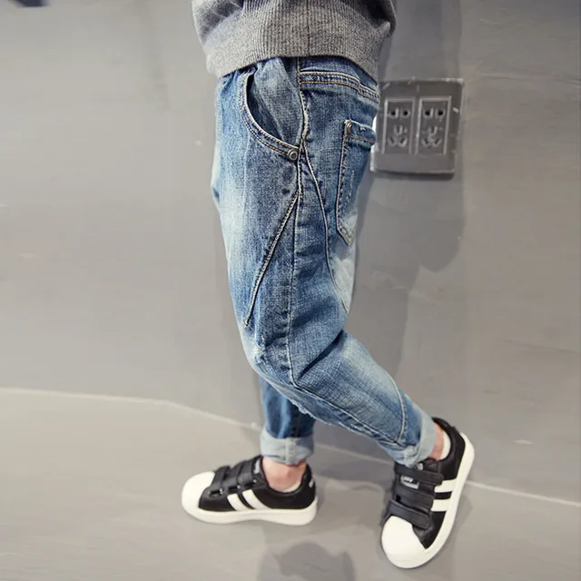 Boys Jeans 2019 Fashion Kids Trousers Spring Fall Children's Denim Leggings Child Blue Designed Clothes Autumn Pencil Pants 5