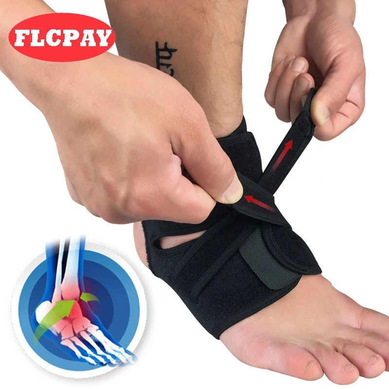 

1 Piece Adjustable Nylon Elastic Ankle Movement Protection Ankle Support Brace Strap Women Men Basketball Ankle Protect Straps