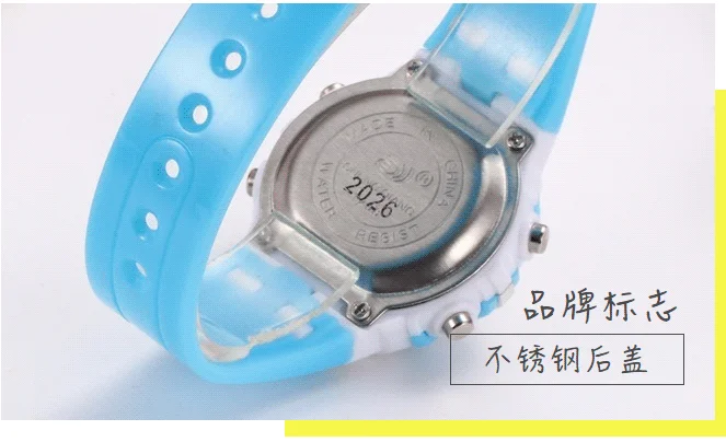 Детские часы электронные часы для девочек и мальчиков милые наручные часы многофункциональные светящиеся водонепроницаемые Модные