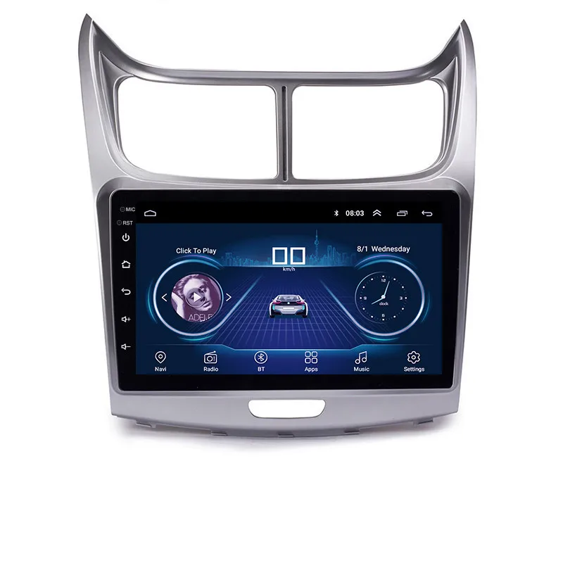 Excellent 9inch IPS and 2.5D Touch Screen Android 8.1 Car DVD GPS Navigation for Chevrolet Sail 2010 2011 2012 2013 Radio Audio Stereo 1