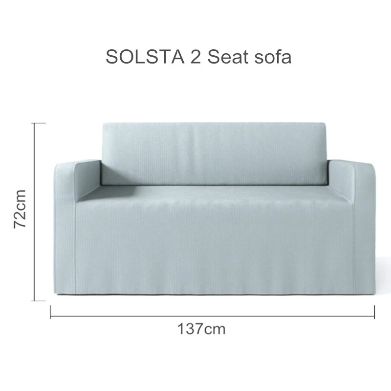 El Solsta 2 Asiento Sofá Cubierta de Repuesto Para Solsta Funda de 2 Plazas| sofa cover|seat sofa coverscover sofa cover - AliExpress