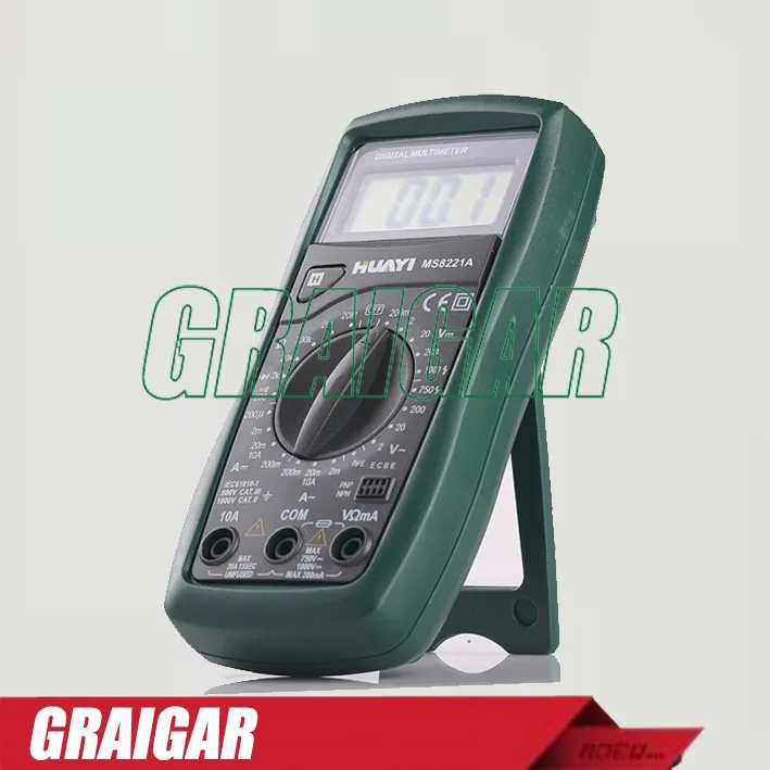 

Professional Portable Digital Multimeter LCD Display MS8221A Voltage Current Resistance Tester Detector