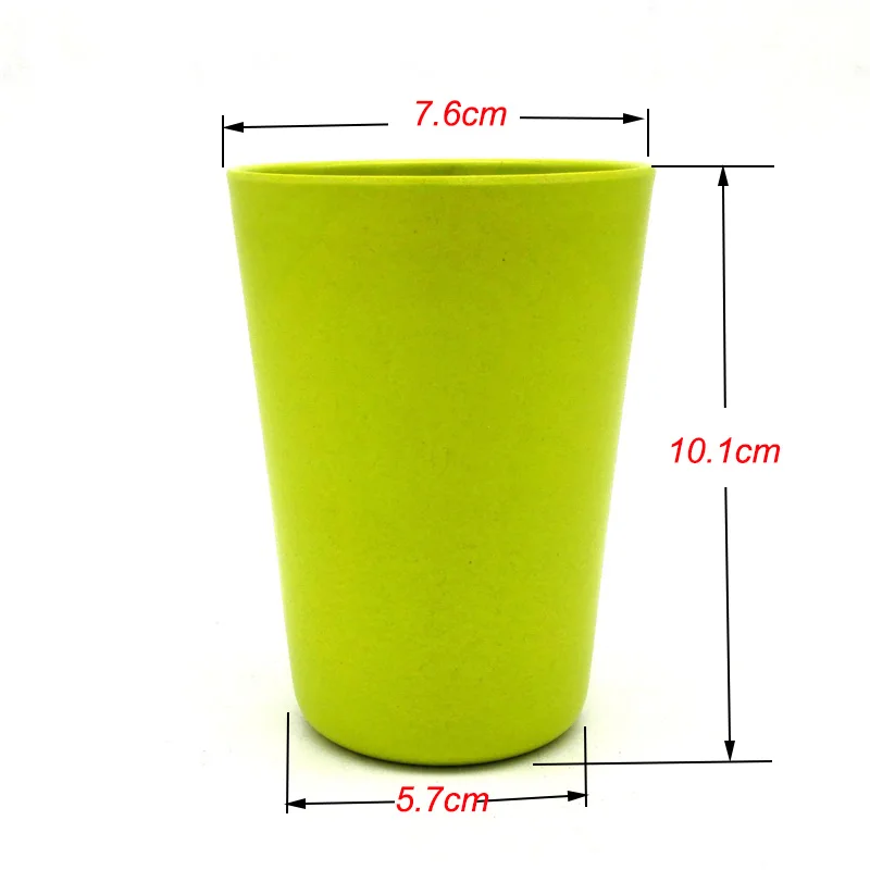 bamboo fiber tea cups size