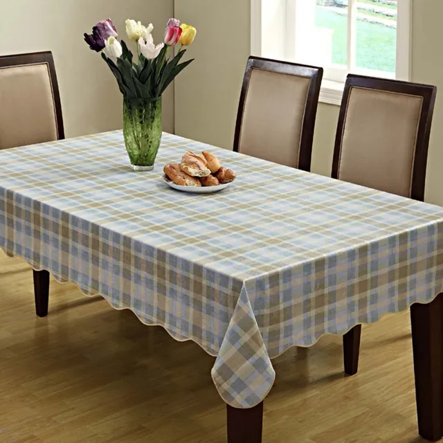 Cz005 Flannel Backed Vinyl Tablecloth Waterproof Oblong Dinner Cz005 Flannel Backed Vinyl Tablecloth Waterproof Oblong Dinner Decoration Table Cover
