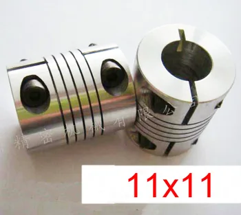 

11x11 11mm 11mm Spiral coupling,Clamping coupler,Clamp shaft coupling CNC Motor rod Screw thread Winding coupling D32 L40