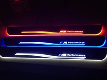 Qirun acrylic led moving door scuff welcome light pathway font b lamp b font door sill