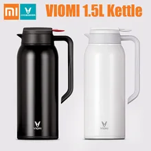 Xiaomi Mijia VIOMI 1.5L Kettle Thermos Cups Stainless Steel Vacuum 24 Hours Flask Water Smart Leakproof Single Hand Use Bottle