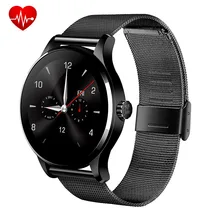 Original Round K88H Bluetooth Smart Watch Sport Health Pedometer Heart Beat Remote Camera Intelligent Clock For iPhone Android