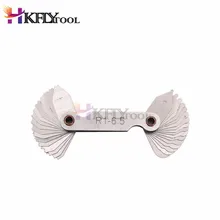 Medidor de raio de aço inoxidável, 32 pçs/set R1-6.5 medidor r da amostra com faixa de 1-6.5 lâminas para a medição industrial