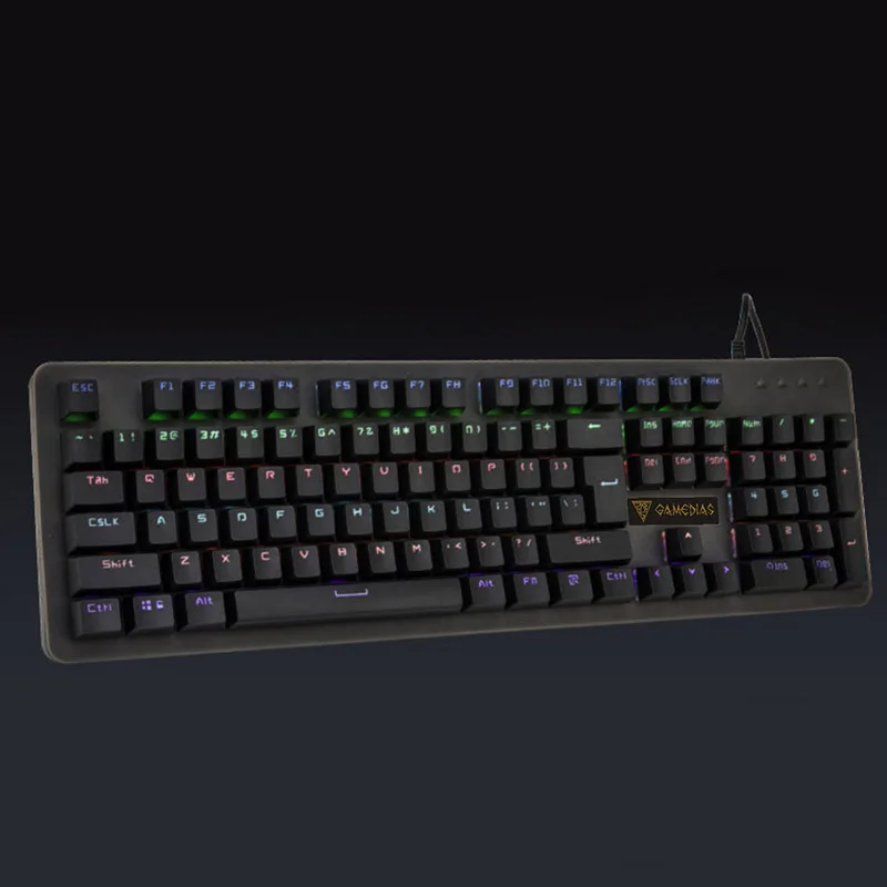 Hot Sale Mechanical Gaming Keyboard Waterproof Metal Backlit Wired 12 Modes Lighting USB