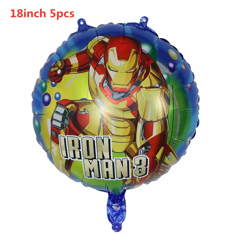 Воздушные шары супергероя, Мстители, Человек-паук, Железный человек, Капитан Америка, Халк, фольгированные воздушные шары, детские товары для дня рождения, детские игрушки - Цвет: 25