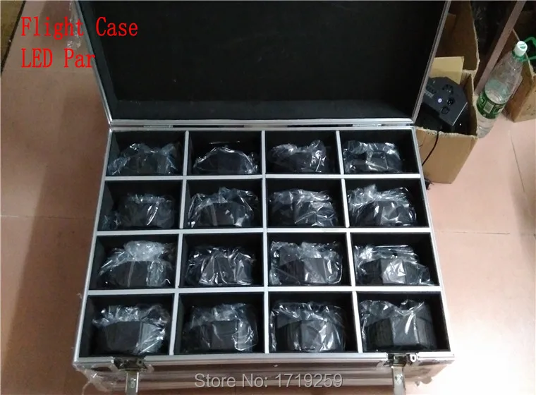 

Flight Case with 16 pieces Wireless remote control LED Par 9x10W+30W RGB 3N1 LED Wash Light Stage with 16 pieces DMX Cables