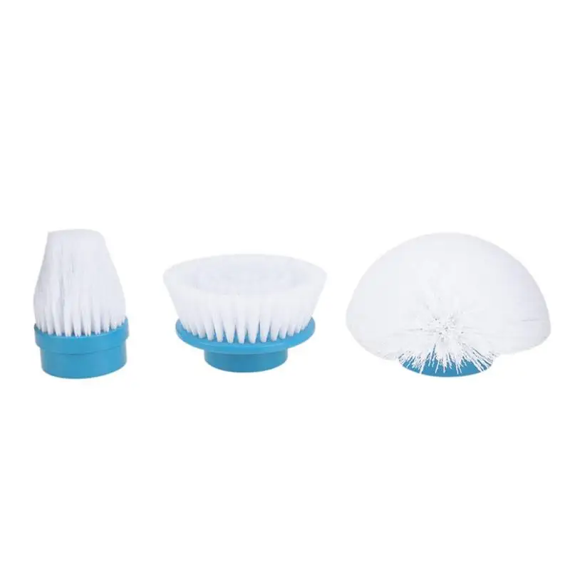 

3Pcs Electric Rotary Cleaning Brush Wireless Cleaner Mop Replacement Brush Head for Home Kitchen Bathroom Cleaning