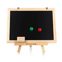 Небольшая доска для рисования, Двусторонняя доска для доски, двойная многофункциональная WordPad, портативная деревянная