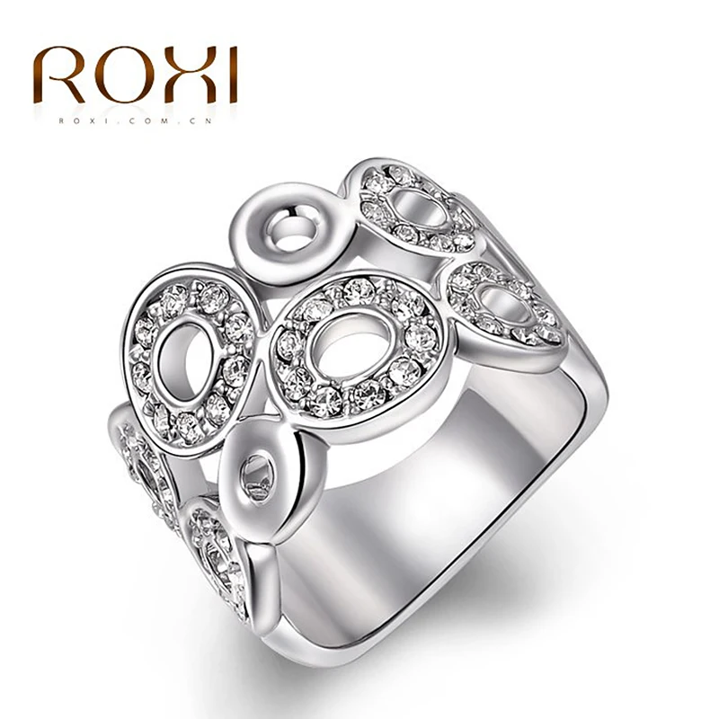 Prix pour ROXI Cadeau du Jour de Mère Classique De Luxe Anneaux Top Qualité Véritable SWR cristal romantique bijoux faits à la main Bague de Fiançailles Prix pour ROXI Cadeau du Jour de Mère Classique De Luxe Anneaux Top Qualité Véritable SWR cristal romantique bijoux faits à la main Bague de Fiançailles