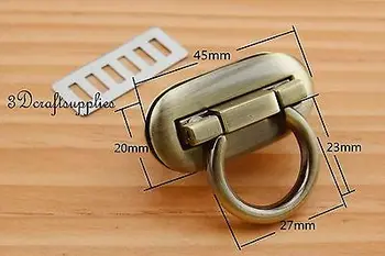 

turn lock wallet purse locks twist-locks Purse Flip Locks anti bronze 45 mm N50