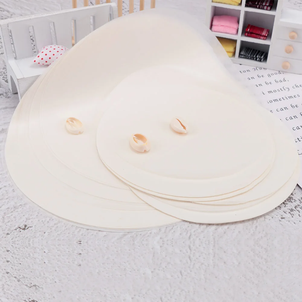 50Pcs/bag Round Parchment Non-Stick Double Layer Silicone Baking Paper Cake Biscuit Hamburger Pastry Greaseproof Paper BBQ Mat