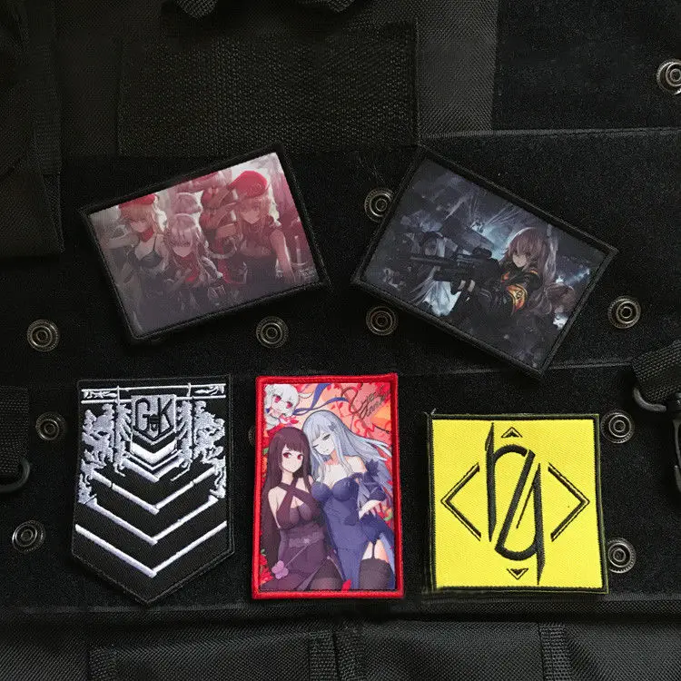 

Anime Game Girls' Frontline Griffin Kryuger 404 UMP45 Tags Patch Patches Hook and loop New cosplay Gifts