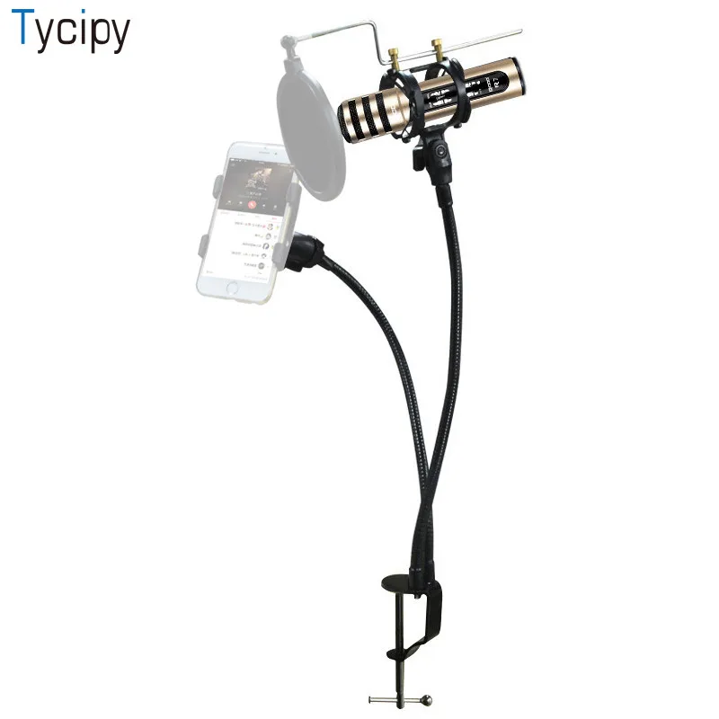 

Tycipy Professional Condenser Microphone for Computer Audio Studio Adjustable Desktop Live stream For iPhone Android Phone