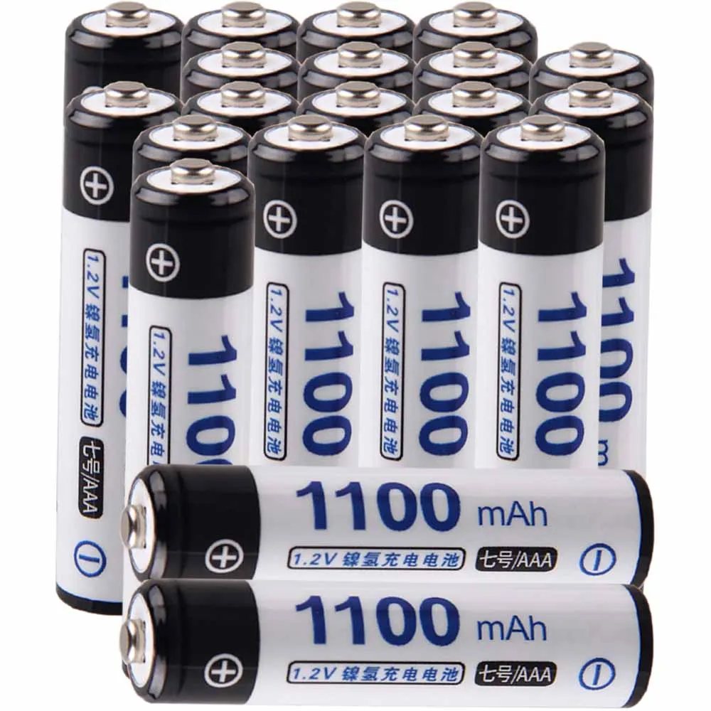 

Lowest price 20 piece AAA battery 1.2v batteries rechargeable 1100mAh nimh battery for power tools akkumulator