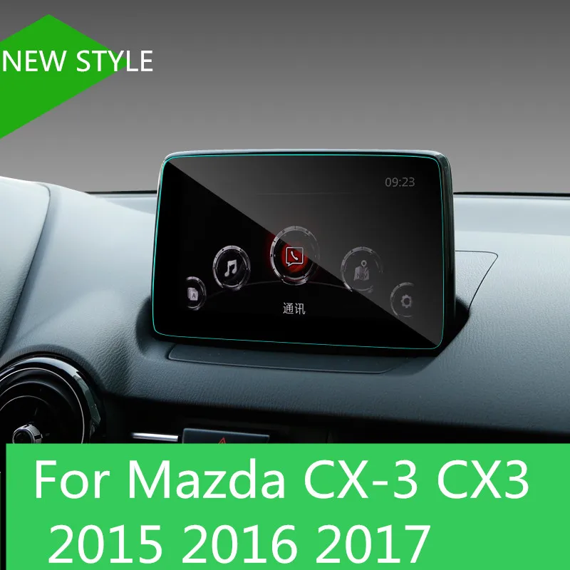 For Mazda CX 3 CX3 2015 2016 2017 Car styling Navigation Tempered Glass
