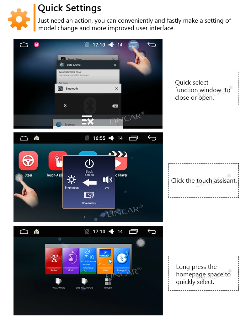 Sale Car Stereo Video Player for Universal Vehicles Quad Core Double din in Dash 800*480 Screen Autoradio Support GPS Navigation Blue 2