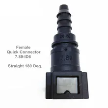 7,89-ID6 топливный шланг Быстрый разъем 7,89 мм прямой 180 градусов топливный насос в сборе топливный разъем для внутреннего 6 мм наружный 8 мм шланг