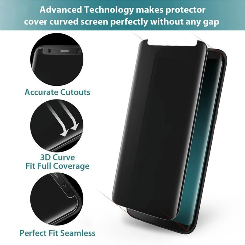 JGKK чехол стекло для Samsung Galaxy S8 S8Plus накладка конфиденциальности 3D Анти ползучий